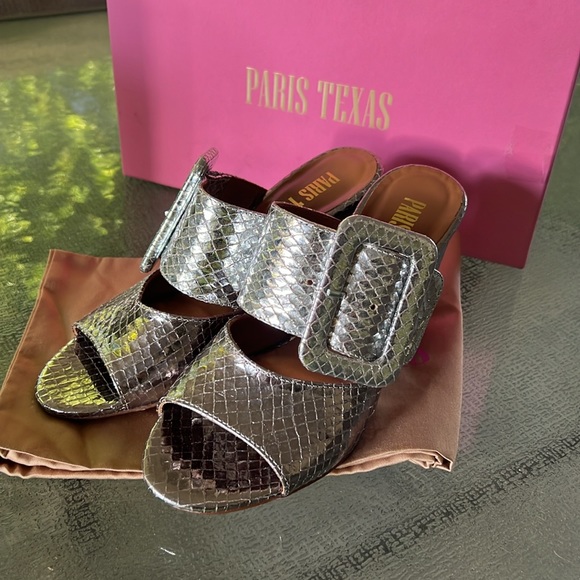 Paris Texas Croc Embossed Sandals - Picture 10 of 10